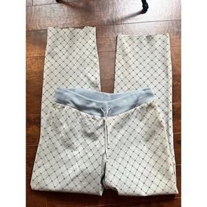 Vintage Wilson MaximaY2K Waist Tie Printed Pull On Straight Leg Leather Suede XL